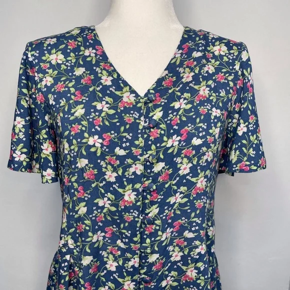 Vintage 90s Floral Romper - Picture 3 of 11